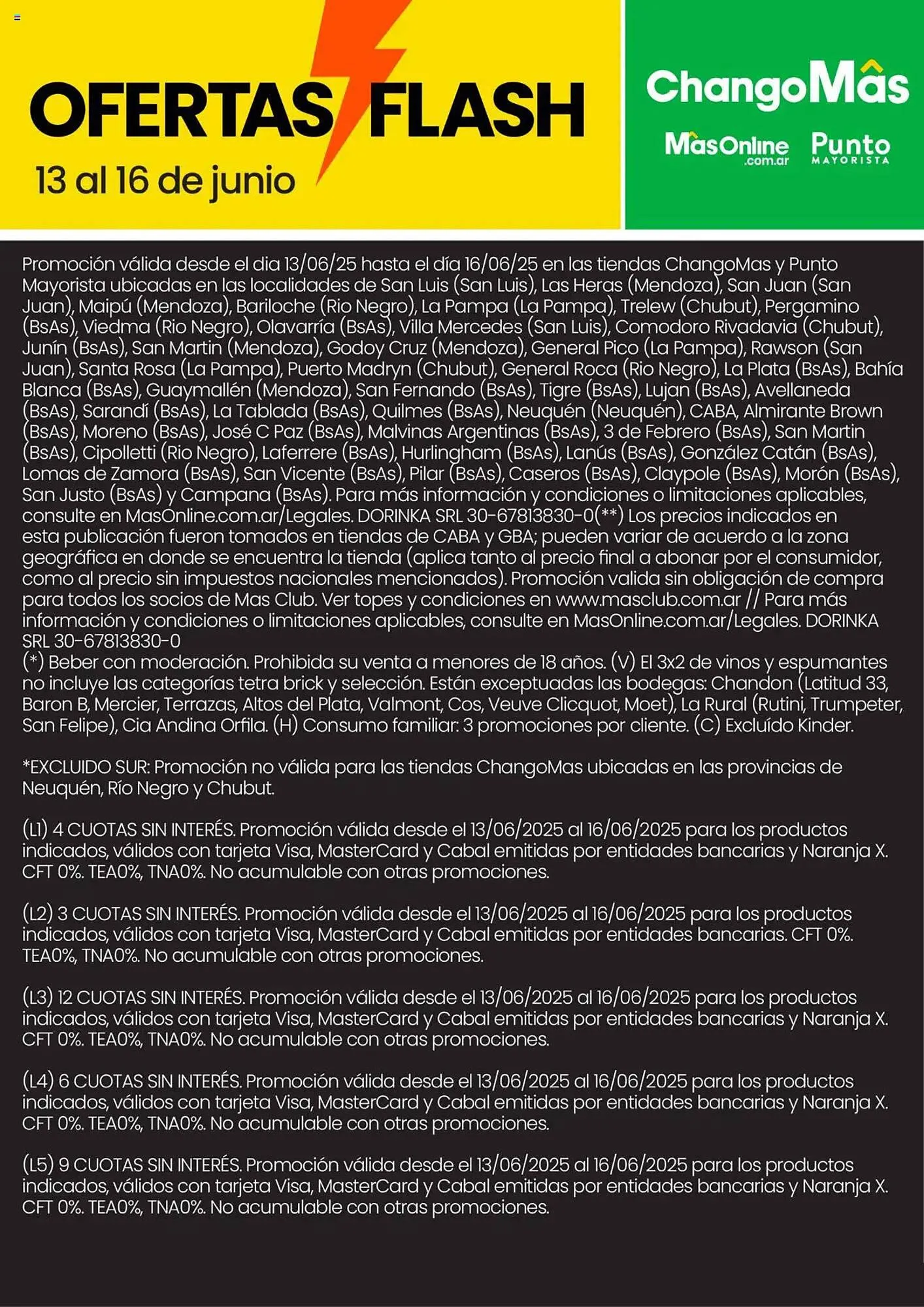 Ofertas de Catálogo Changomas 13 de junio al 16 de junio 2025 - Página 8 del catálogo