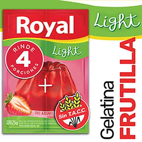 ROYAL GELATINA LIGHT FRUT.X25G