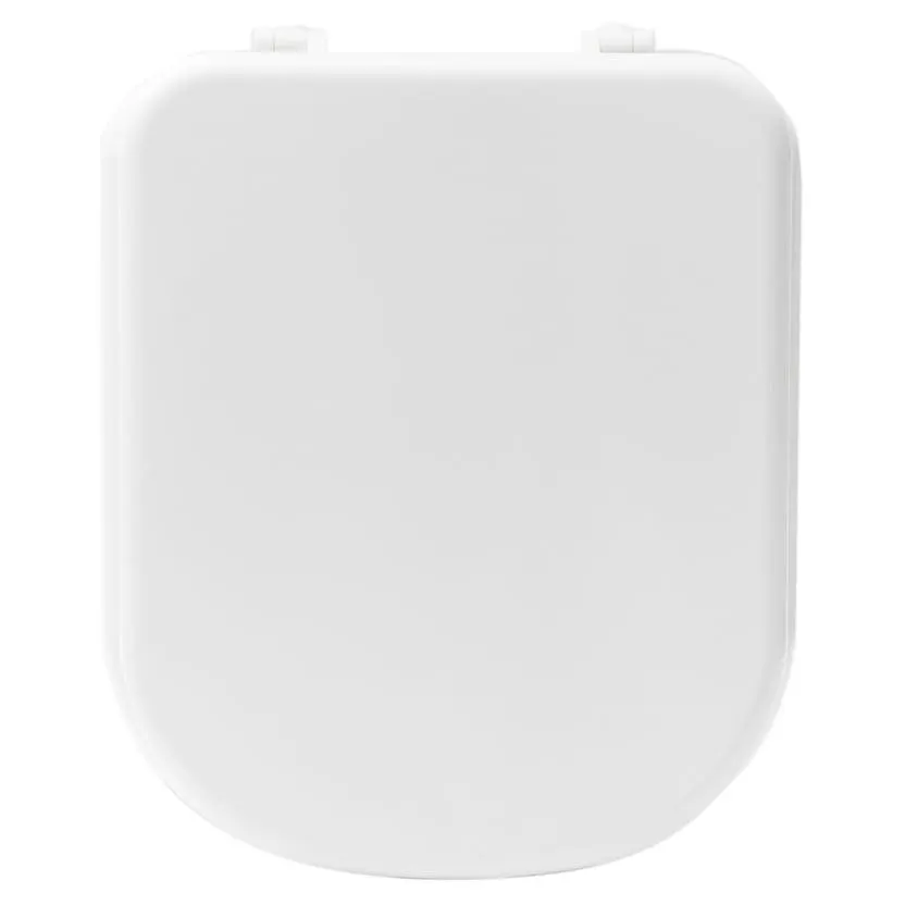 Tapa y asiento para inodoro rectangular de MDF blanco