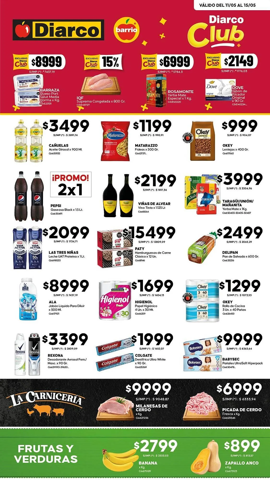 Ofertas de Catálogo Diarco 11 de mayo al 15 de mayo 2026 - Página 1 del catálogo