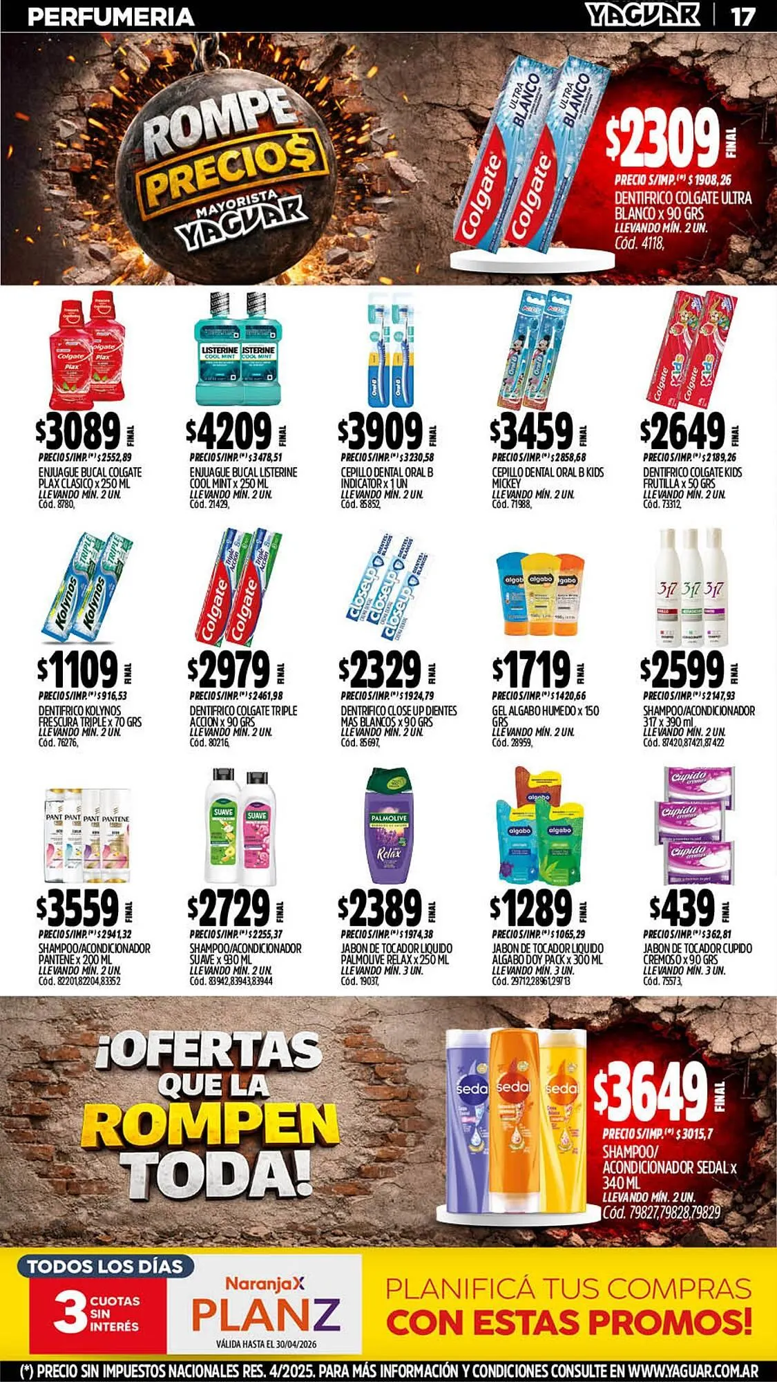 Ofertas de Catálogo Supermercados Yaguar 27 de abril al 3 de mayo 2026 - Página 17 del catálogo
