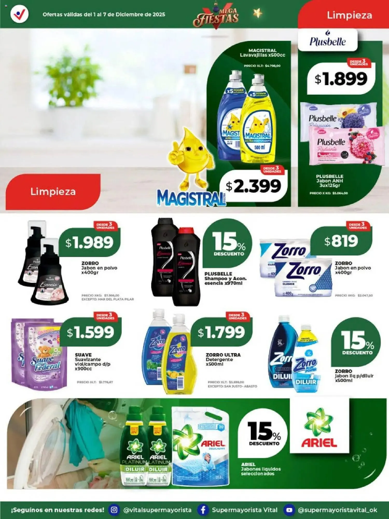 Ofertas de Catálogo Supermayorista Vital 1 de diciembre al 8 de diciembre 2025 - Página 11 del catálogo