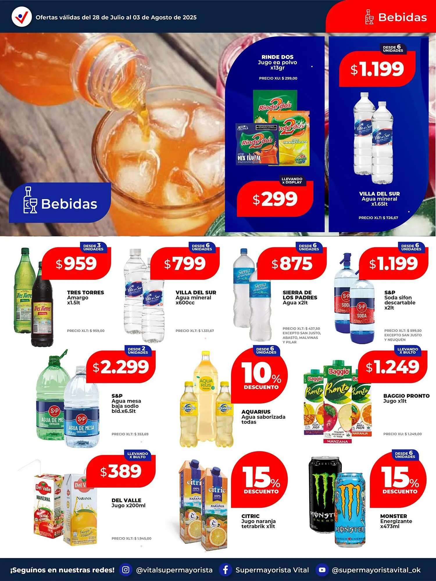 Ofertas de Catálogo Supermayorista Vital 30 de julio al 3 de agosto 2025 - Página 13 del catálogo