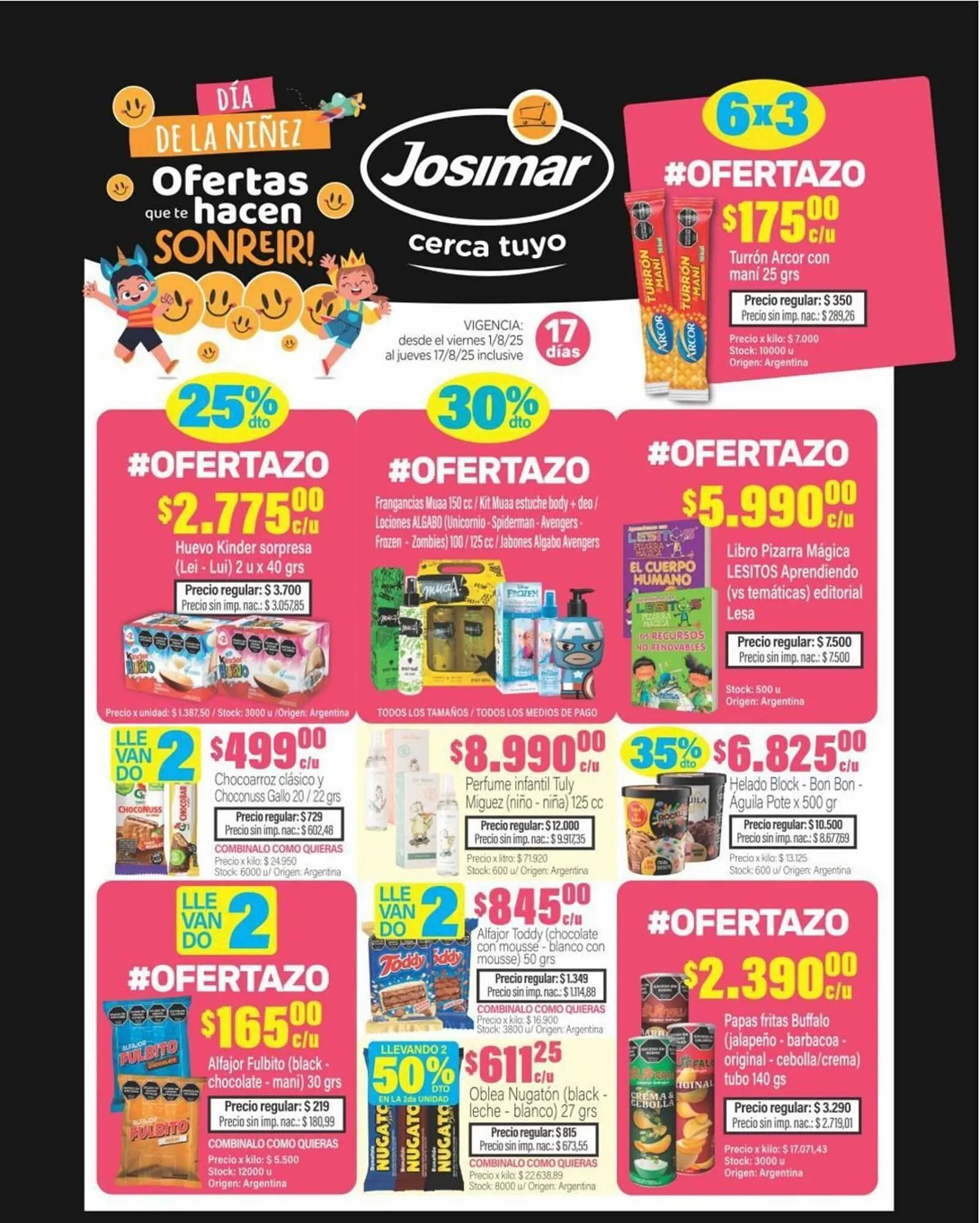 Ofertas de Catálogo Josimar 1 de agosto al 17 de agosto 2025 - Página 1 del catálogo