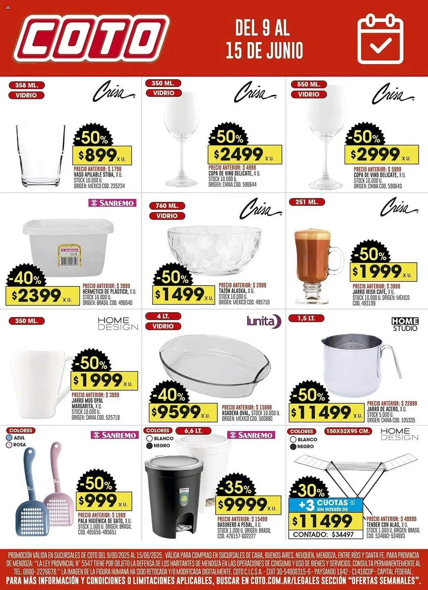Ofertas de Catálogo Coto 9 de junio al 15 de junio 2025 - Página 1 del catálogo