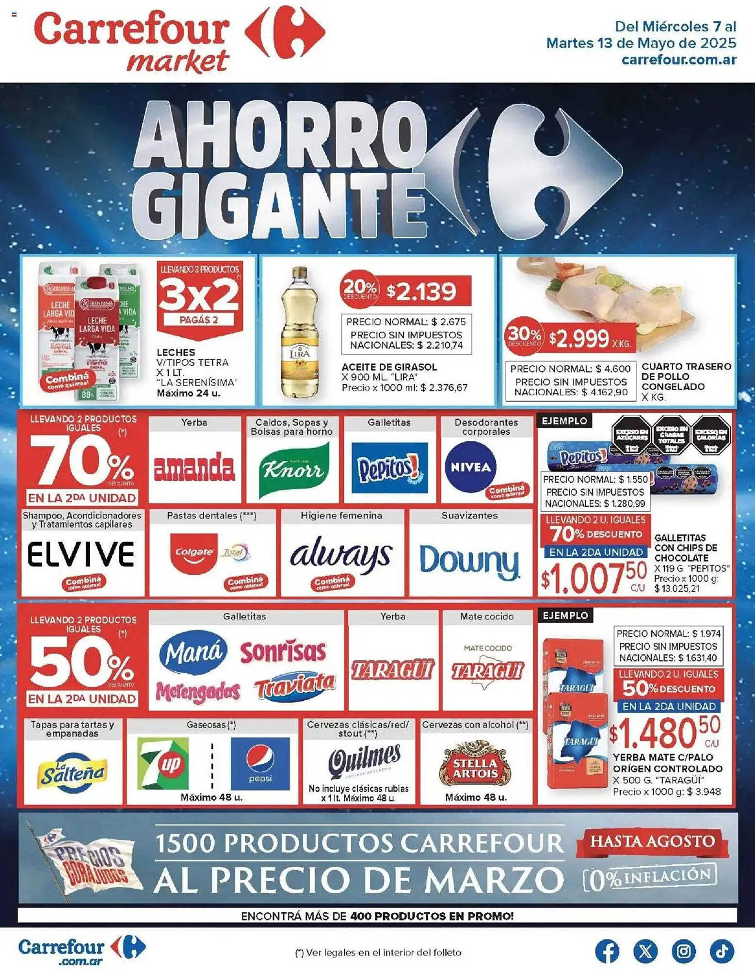 Ofertas de Catálogo Carrefour Market 7 de mayo al 13 de mayo 2025 - Página 1 del catálogo