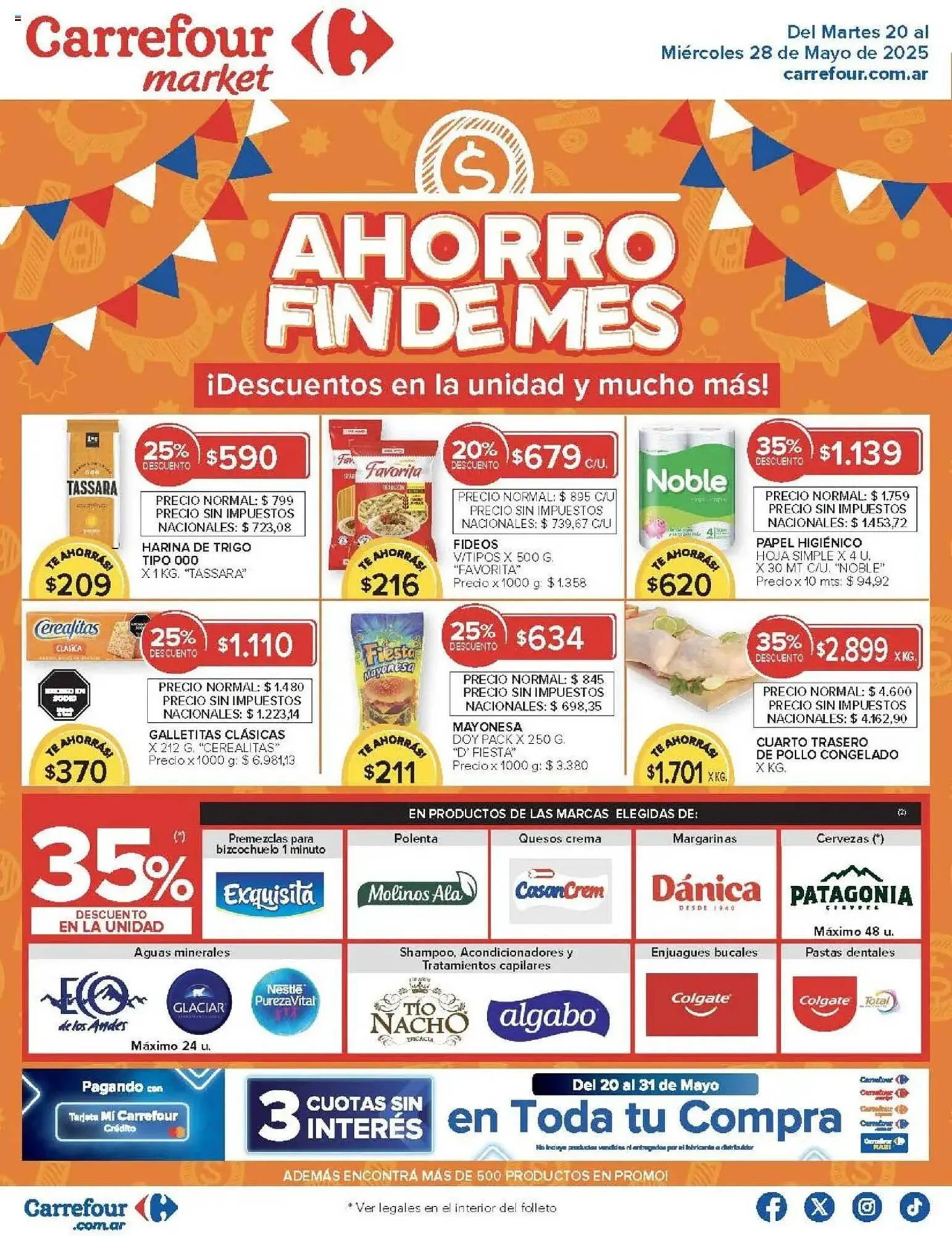 Ofertas de Catálogo Carrefour Market 20 de mayo al 28 de mayo 2025 - Página 1 del catálogo
