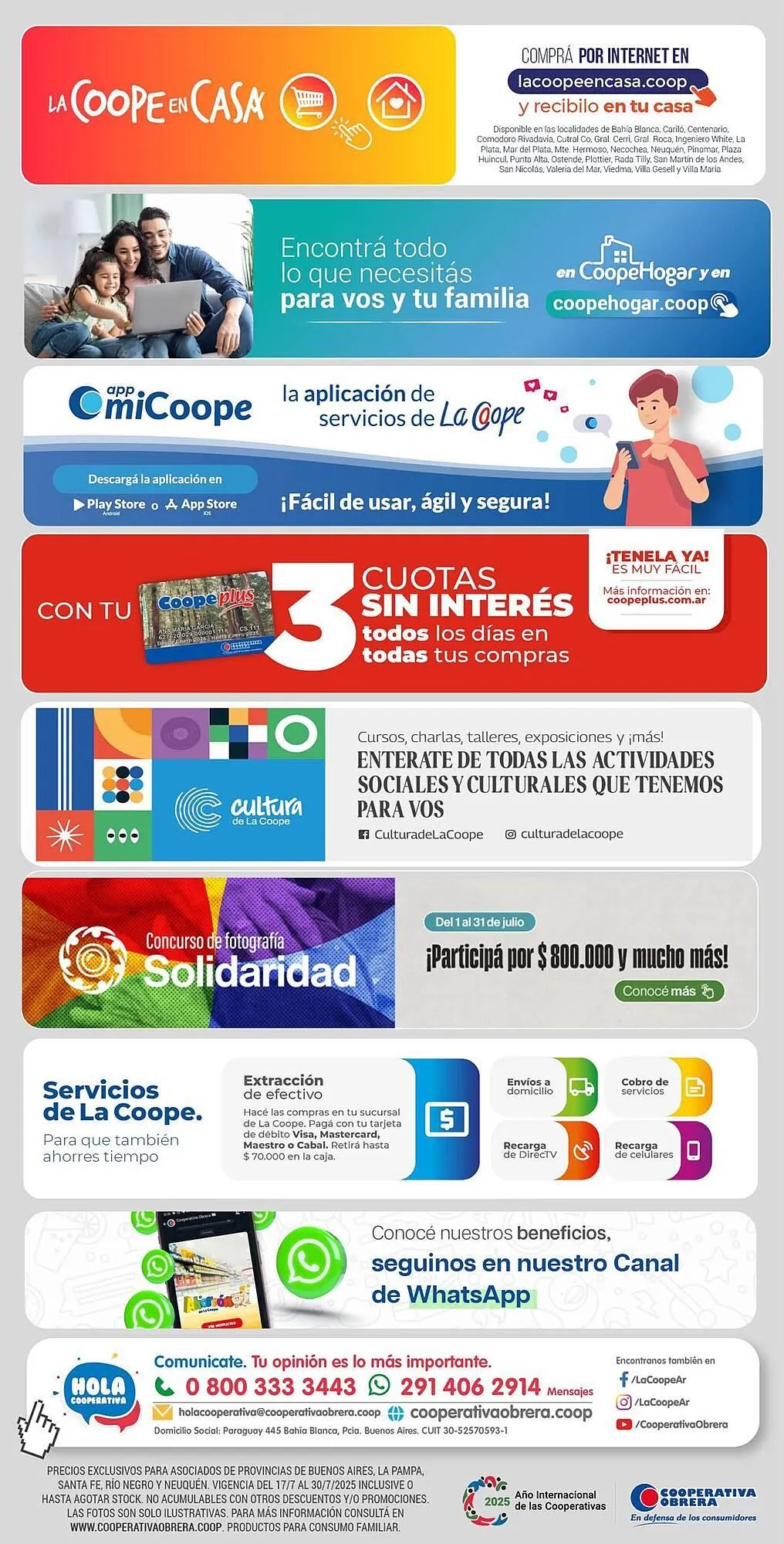Ofertas de Catálogo Cooperativa Obrera 17 de julio al 30 de julio 2025 - Página 10 del catálogo