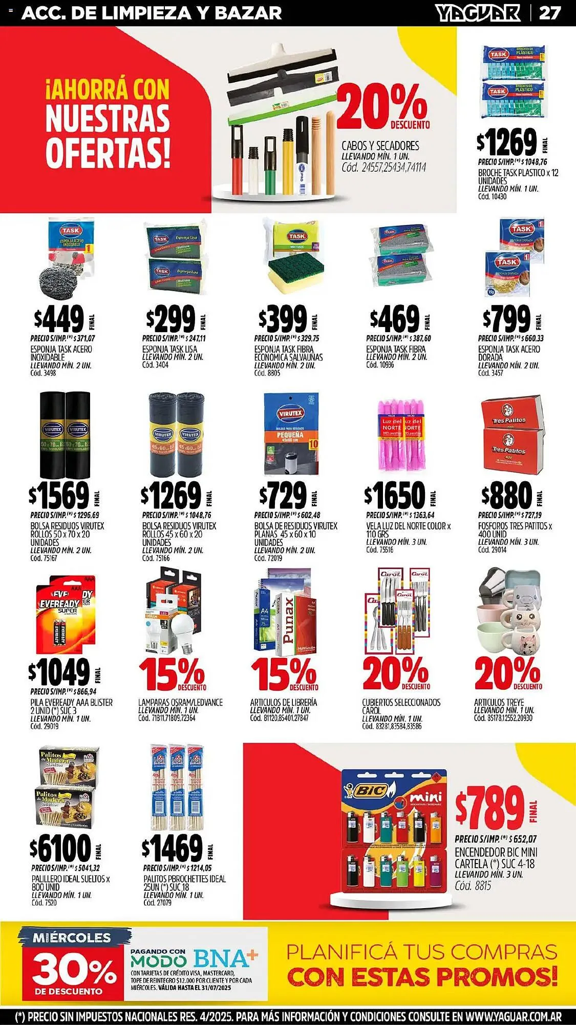 Ofertas de Catálogo Supermercados Yaguar 14 de julio al 20 de julio 2025 - Página 16 del catálogo