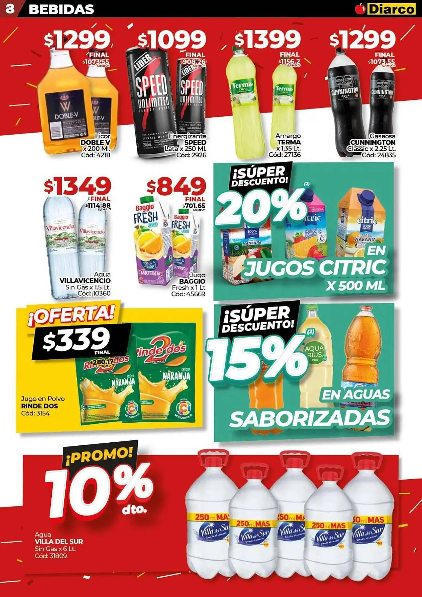 Ofertas de Catálogo Diarco 18 de agosto al 22 de agosto 2025 - Página 8 del catálogo