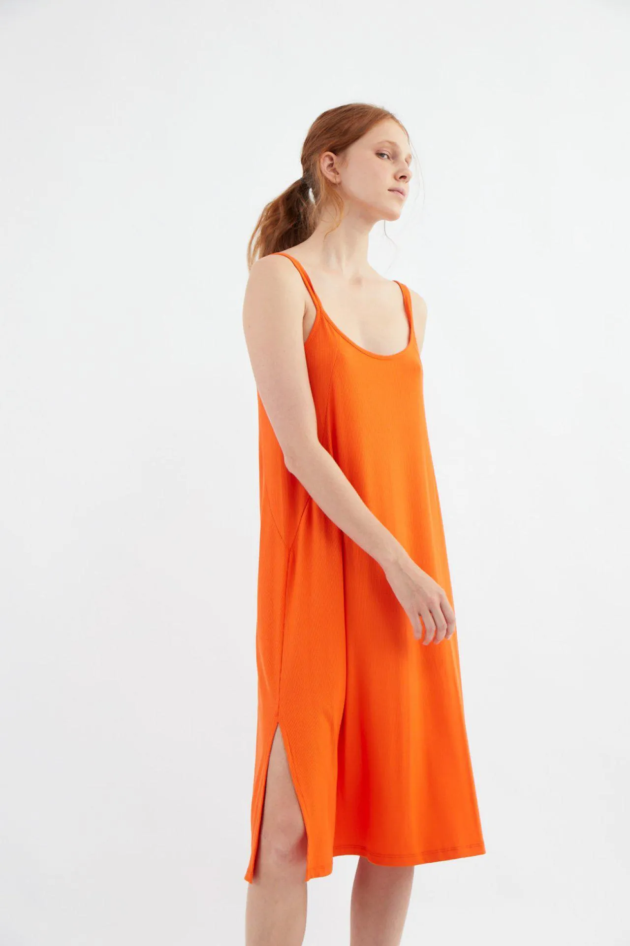 Vestido Cartamo Naranja