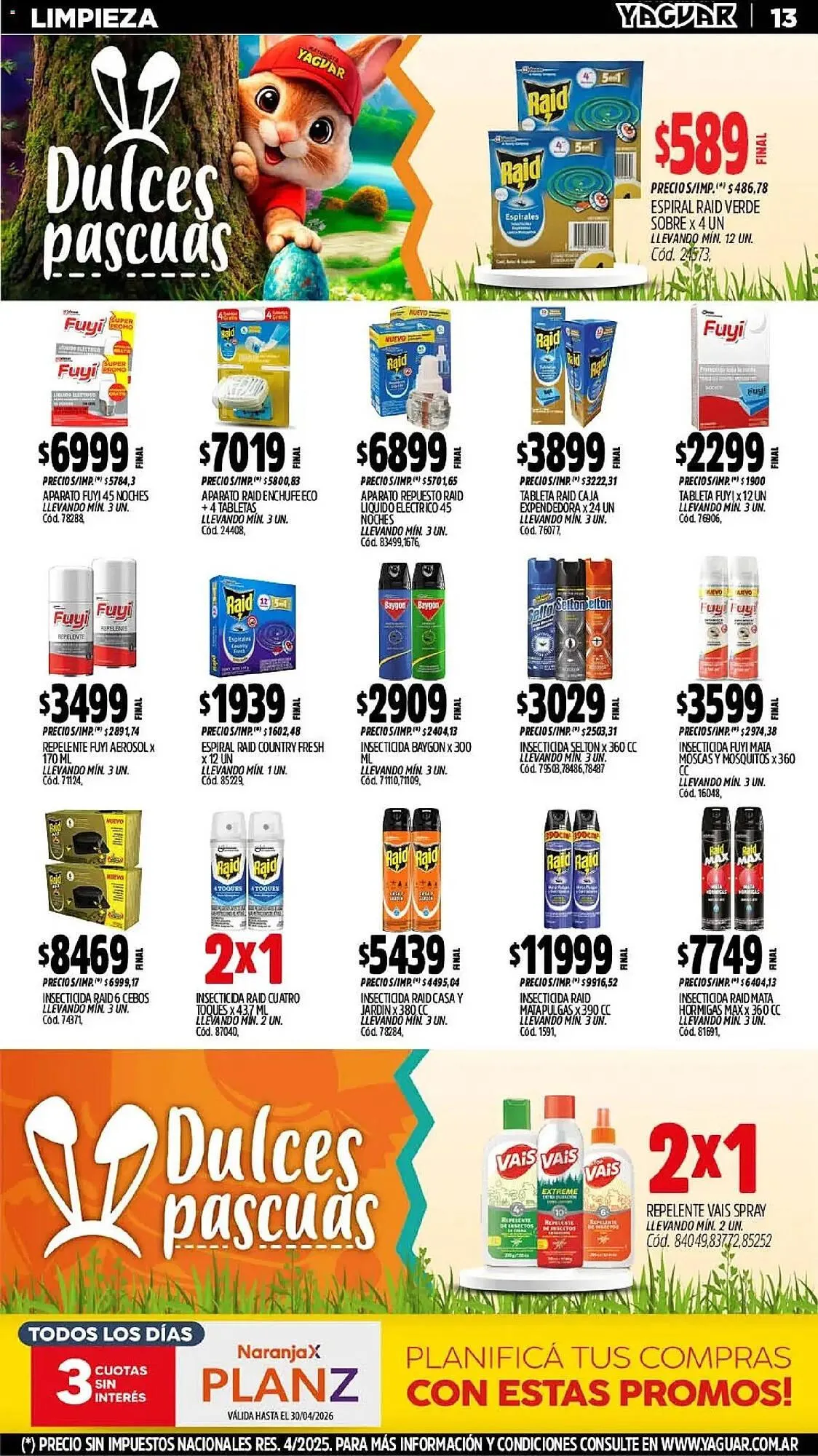 Ofertas de Catálogo Supermercados Yaguar 30 de marzo al 5 de abril 2026 - Página 12 del catálogo