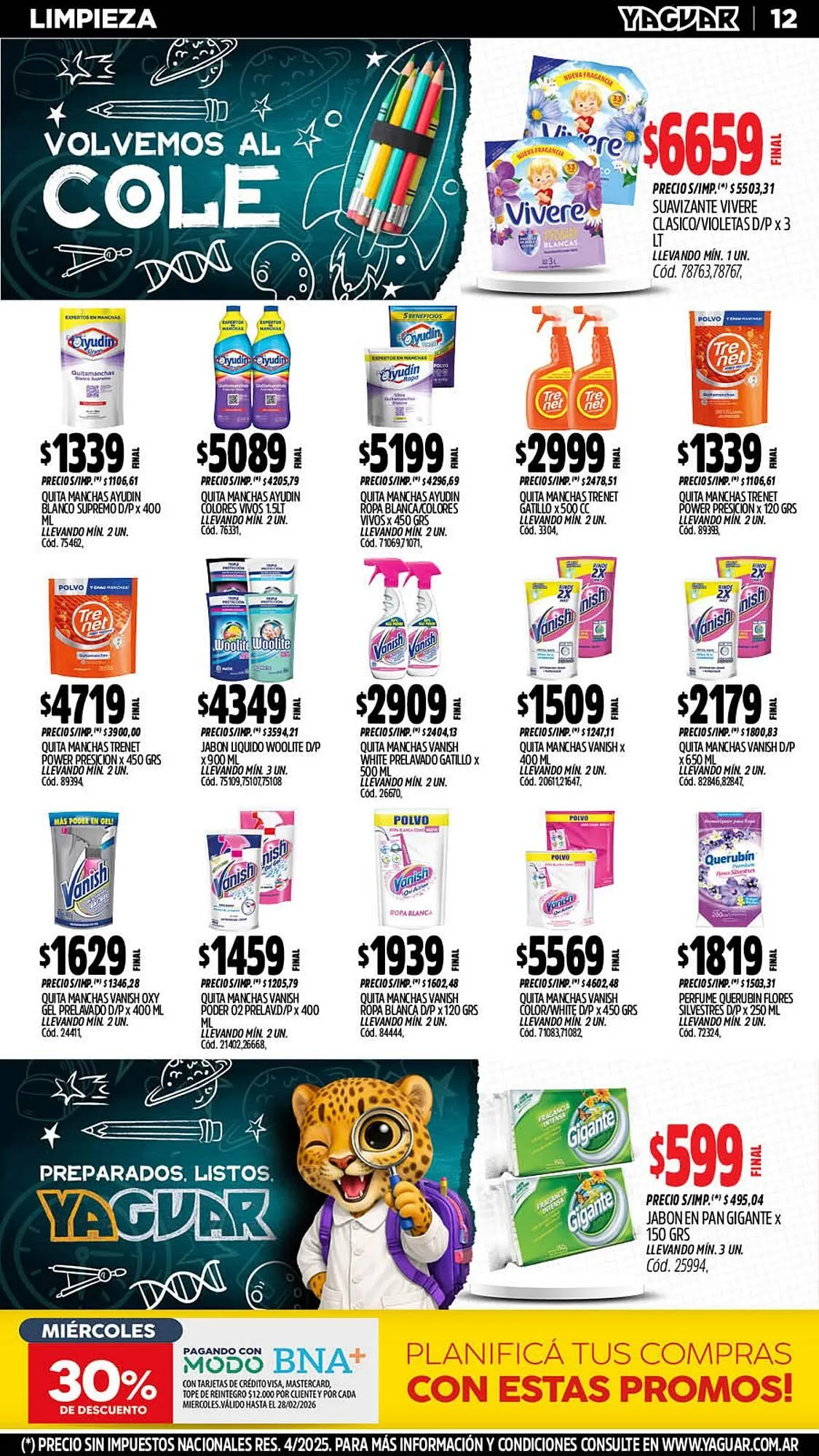 Ofertas de Catálogo Supermercados Yaguar 23 de febrero al 1 de marzo 2026 - Página 12 del catálogo