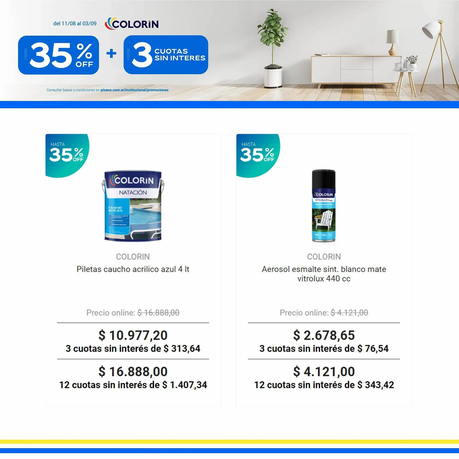 Ofertas de Catálogo Pinturerías Pisano 17 de agosto al 13 de septiembre 2023 - Página 3 del catálogo