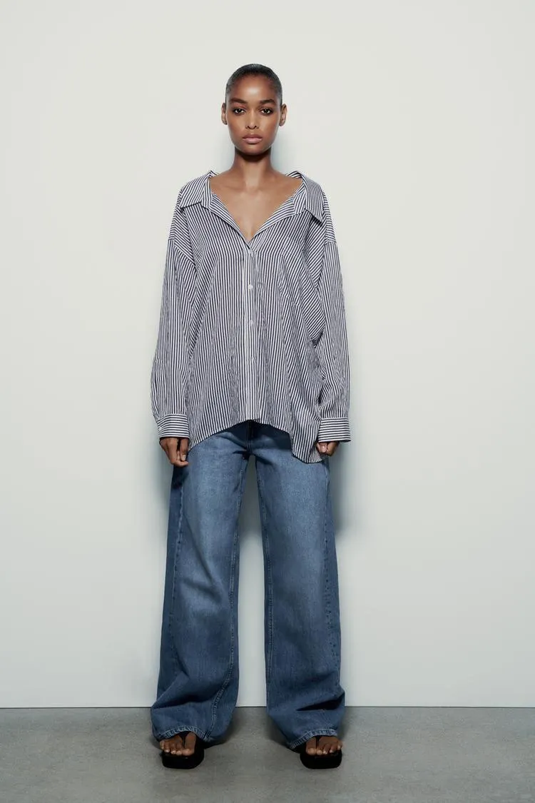 CAMISA OVERSIZE RAYAS