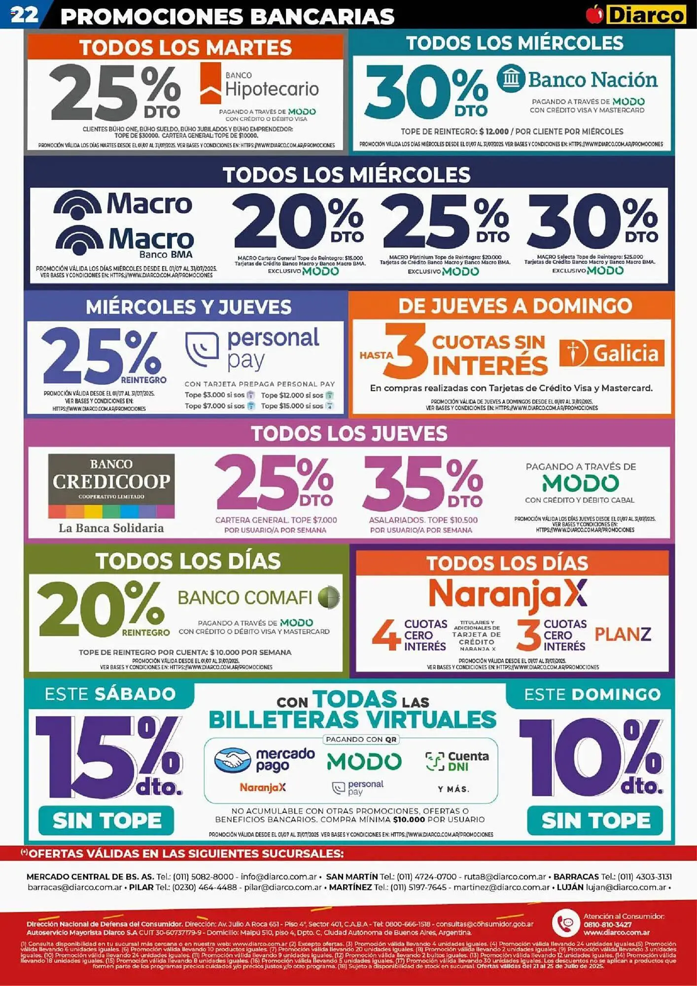 Ofertas de Catálogo Diarco 21 de julio al 26 de julio 2025 - Página 22 del catálogo