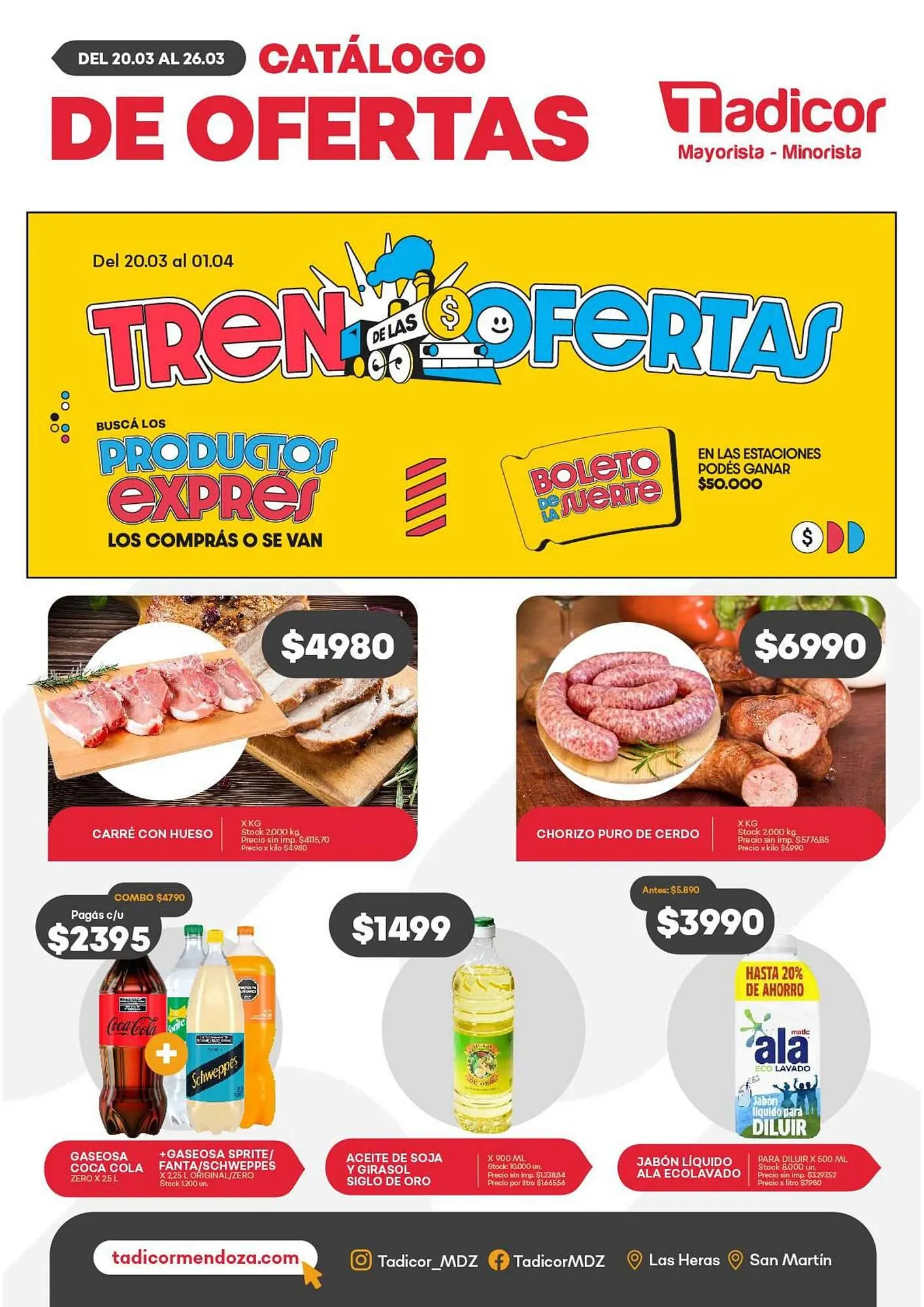 Ofertas de Catálogo Supermercados Tadicor 20 de marzo al 1 de abril 2025 - Página 1 del catálogo