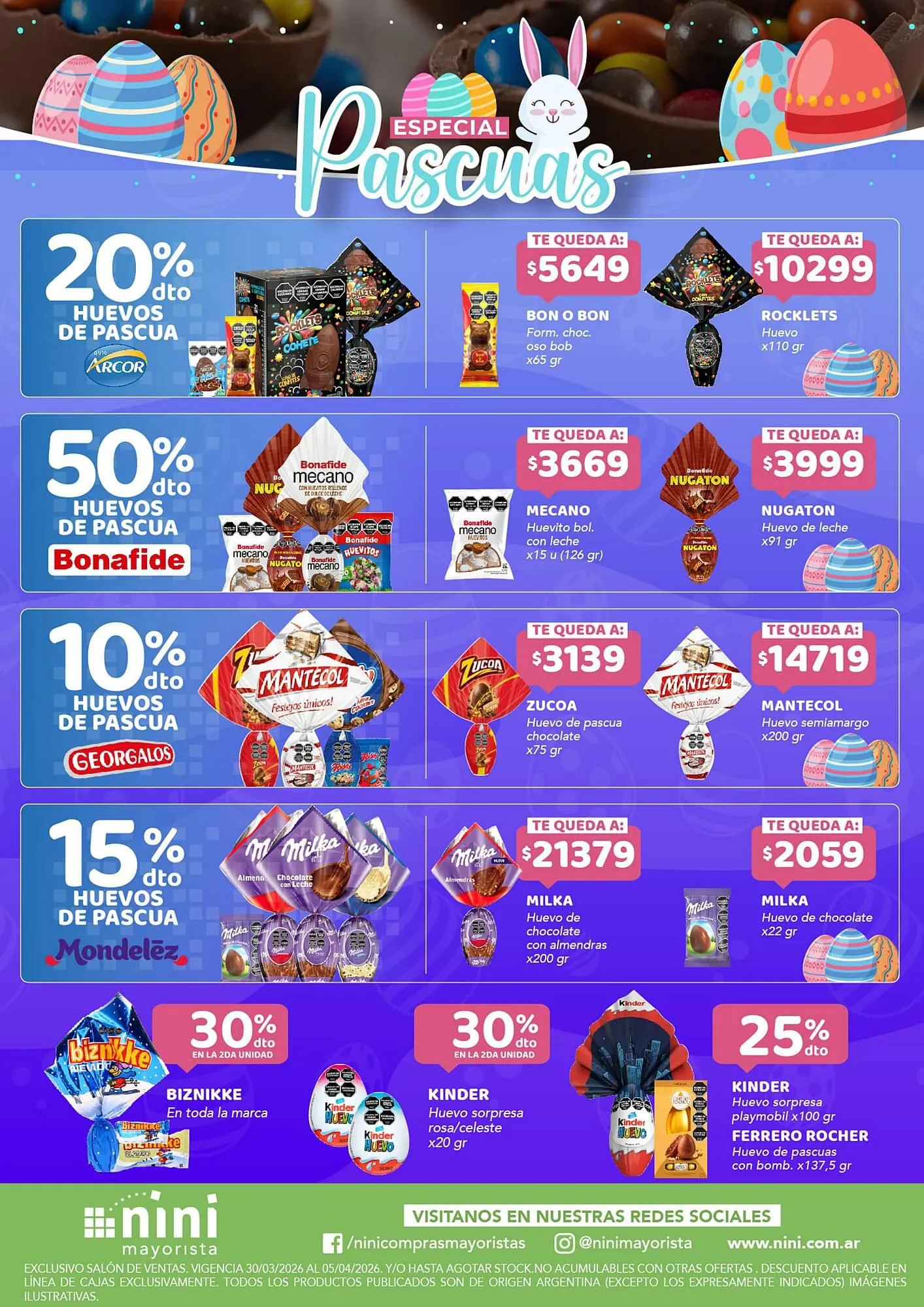 Ofertas de Catálogo Nini Mayorista 30 de marzo al 5 de abril 2026 - Página 1 del catálogo