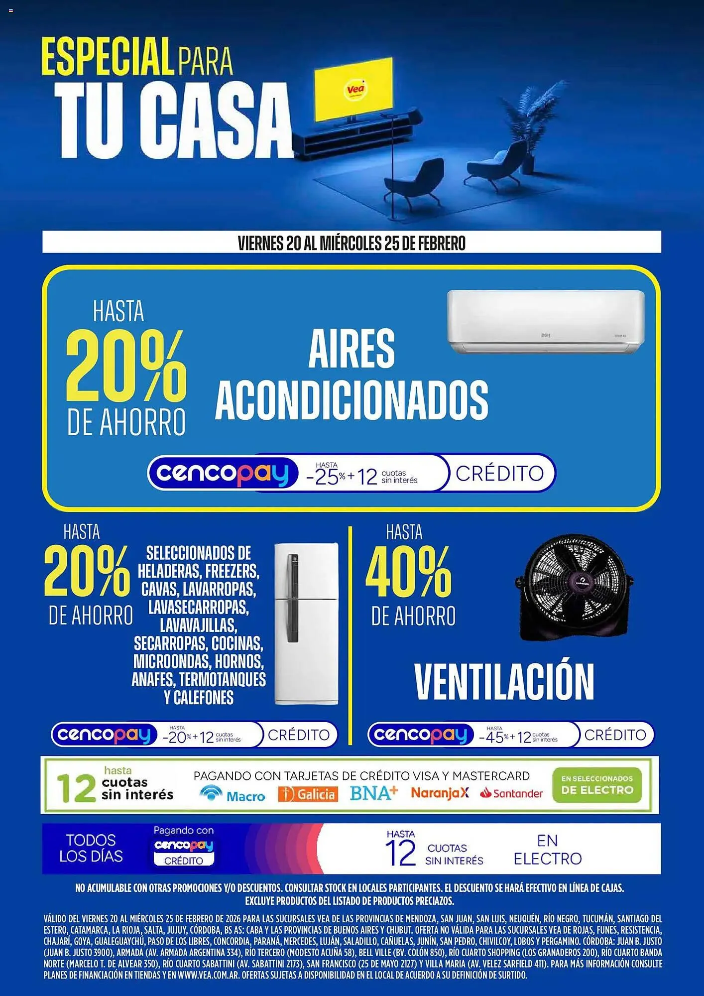 Ofertas de Catálogo Supermercados Vea 20 de febrero al 25 de febrero 2026 - Página 1 del catálogo