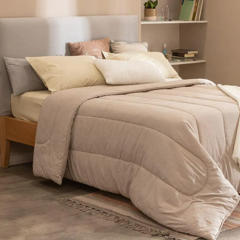 Acolchado King Size Reversible Liso Melange