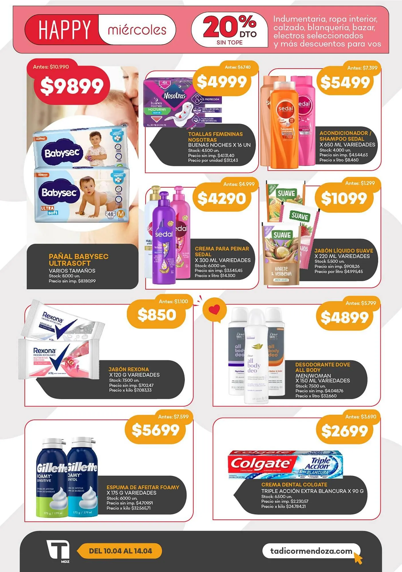 Ofertas de Catálogo Supermercados Tadicor 10 de abril al 14 de abril 2026 - Página 8 del catálogo