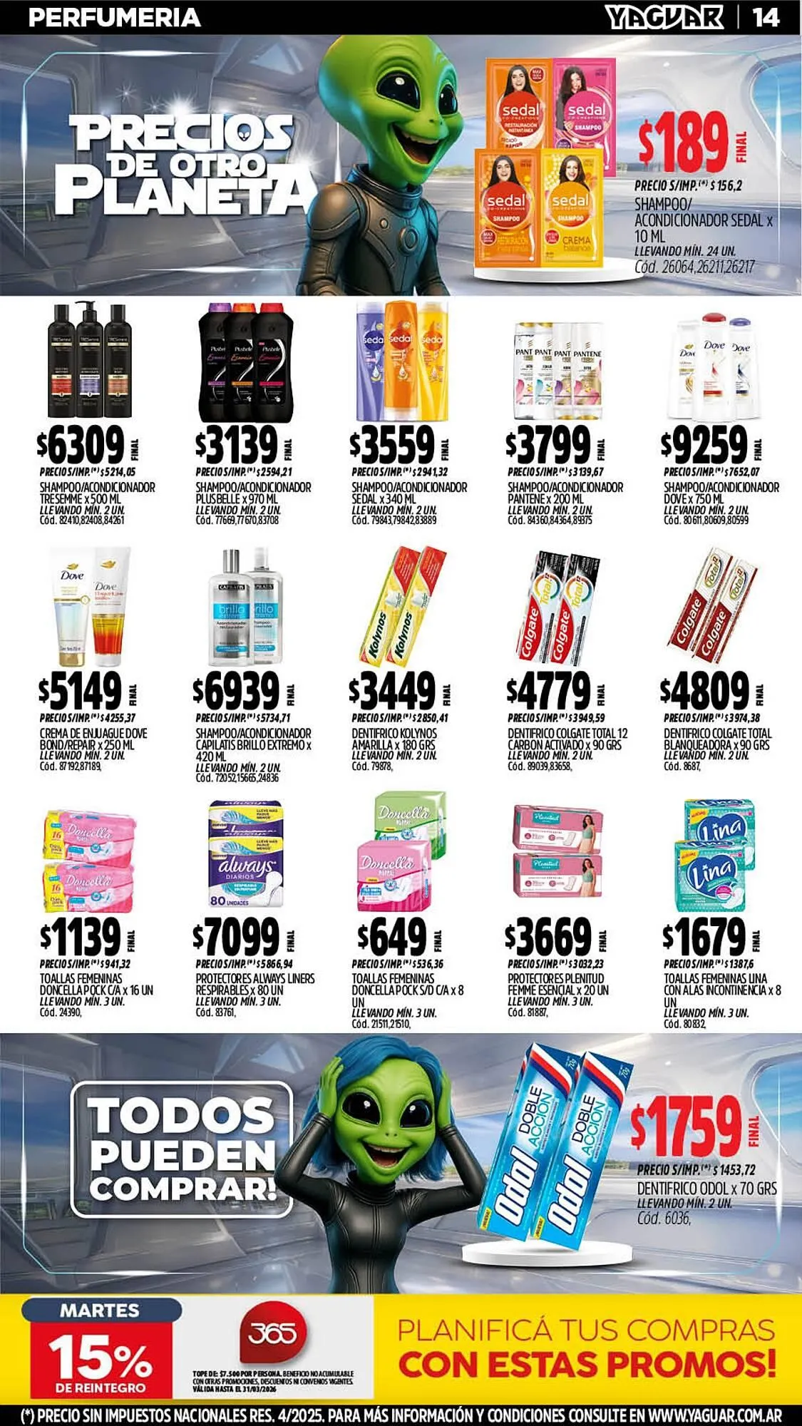 Ofertas de Catálogo Supermercados Yaguar 9 de marzo al 15 de marzo 2026 - Página 14 del catálogo