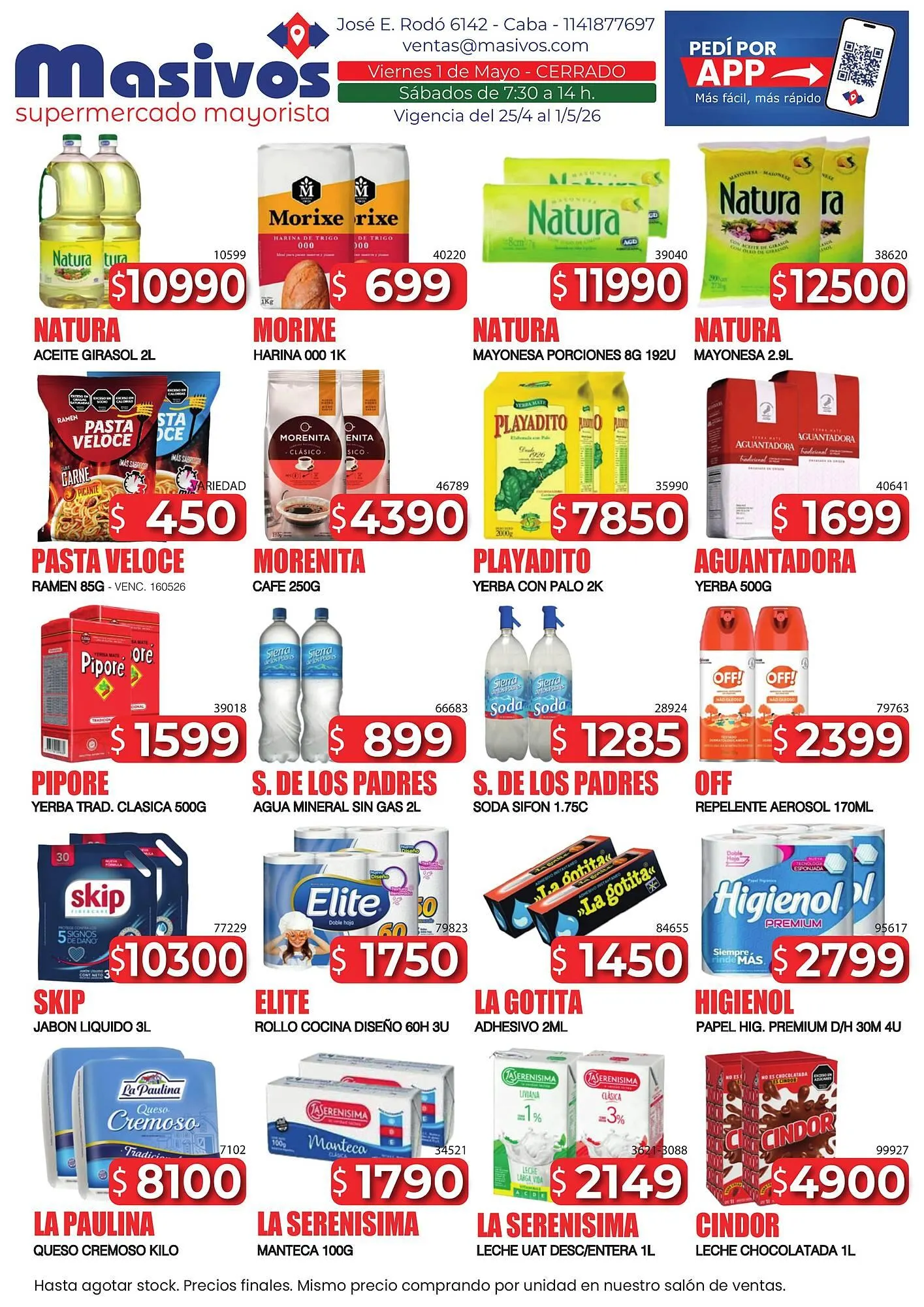 Ofertas de Catálogo Masivos 25 de abril al 1 de mayo 2026 - Página 1 del catálogo