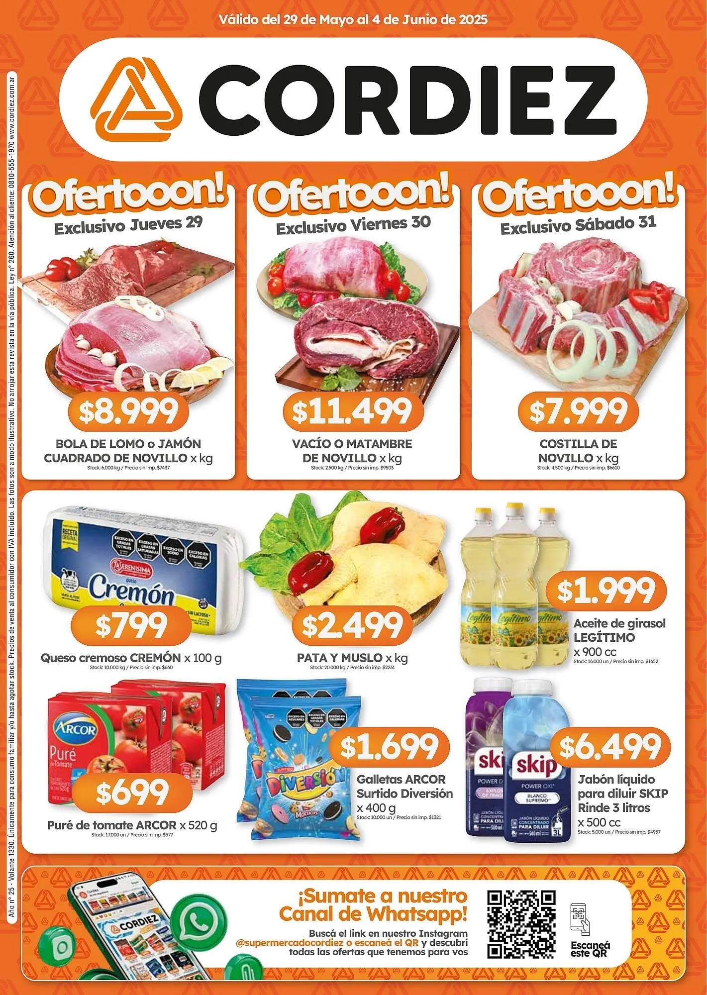 Ofertas de Catálogo Cordiez 29 de mayo al 4 de junio 2025 - Página 1 del catálogo