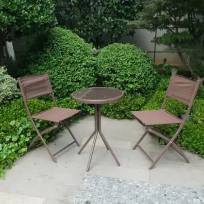 Juego de balcon capuccino 3 piezas chocolate