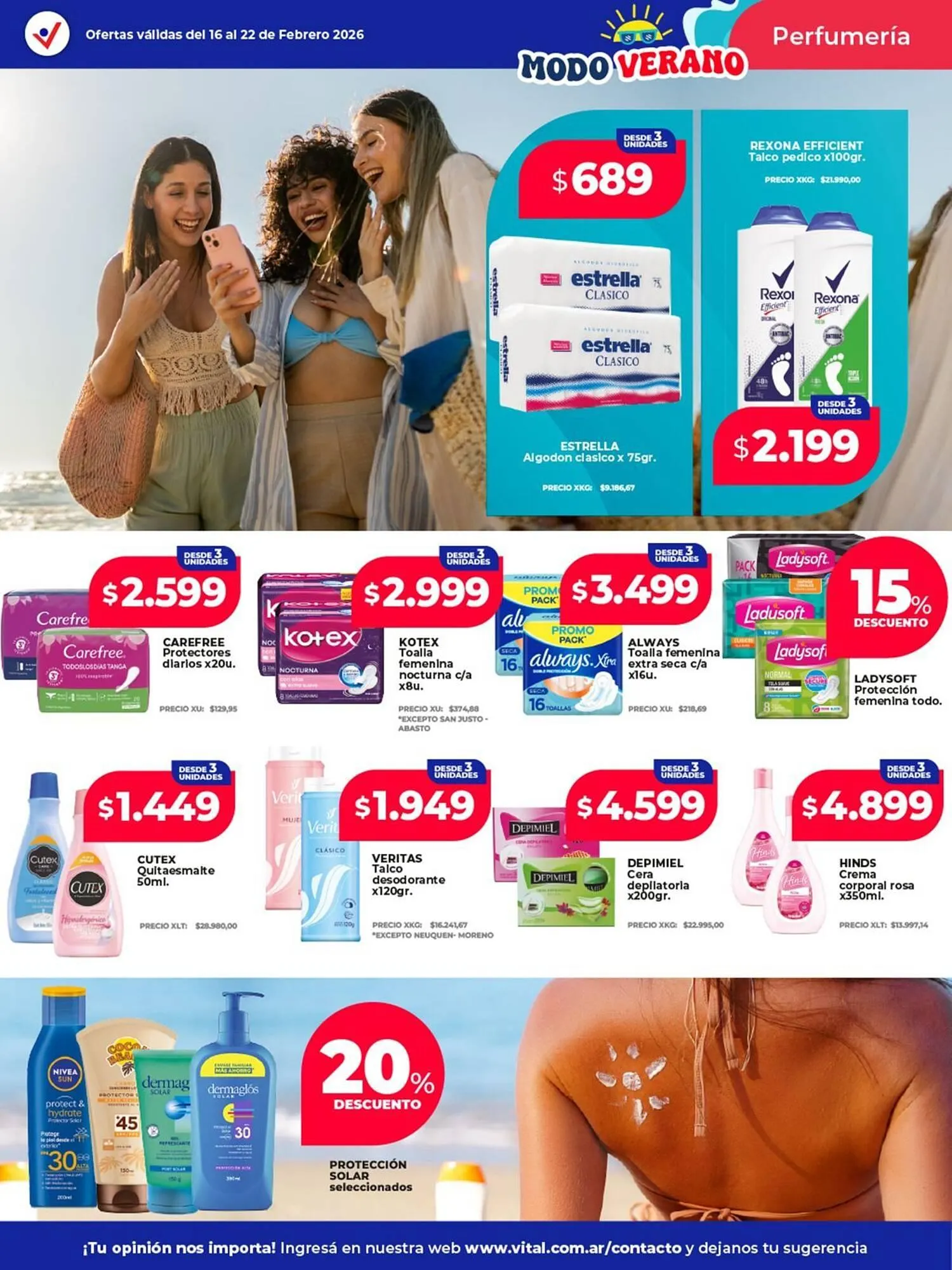 Ofertas de Catálogo Supermayorista Vital 16 de febrero al 22 de febrero 2026 - Página 3 del catálogo