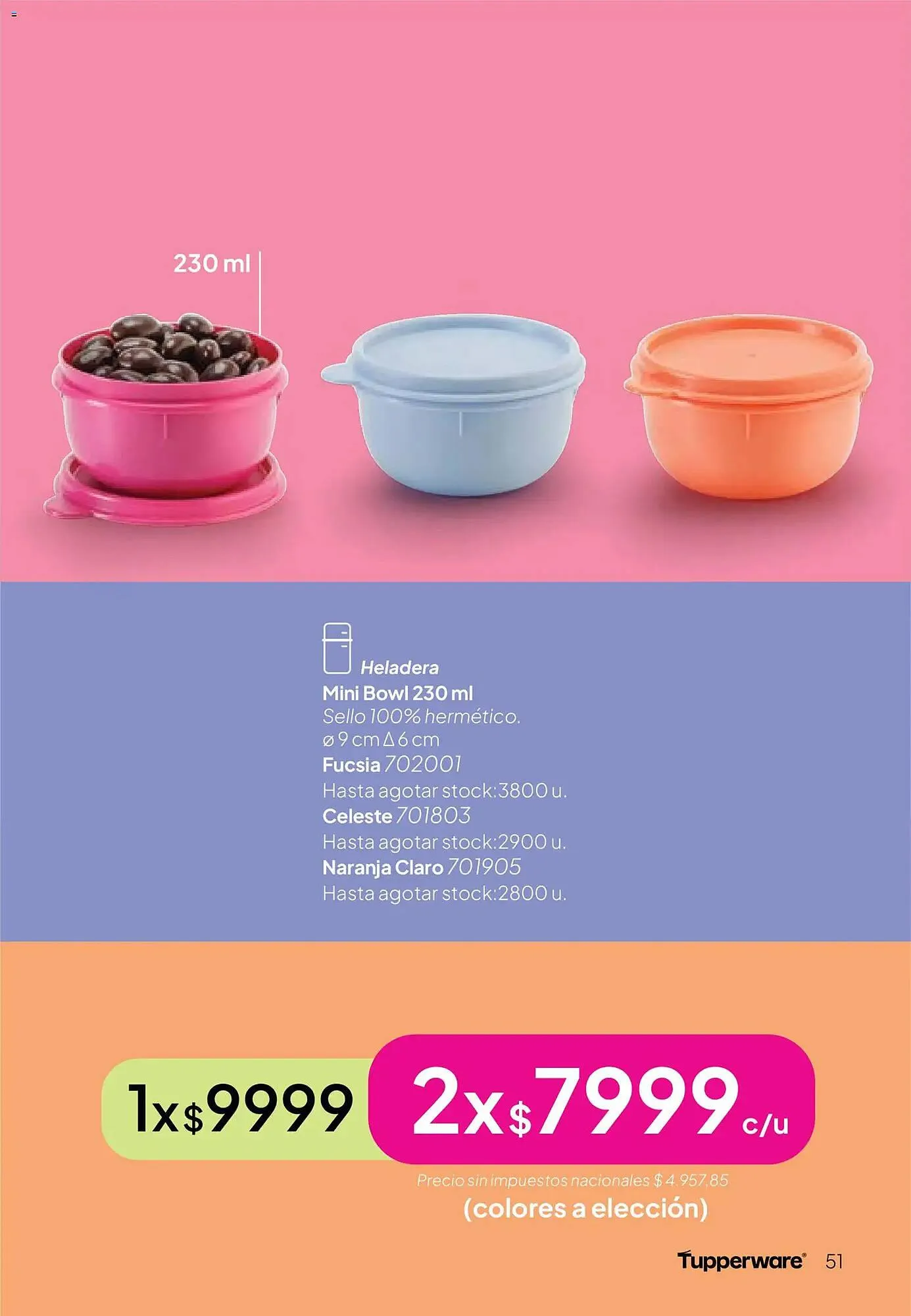 Ofertas de Folleto Tupperware 24 de noviembre al 31 de diciembre 2025 - Página 52 del catálogo