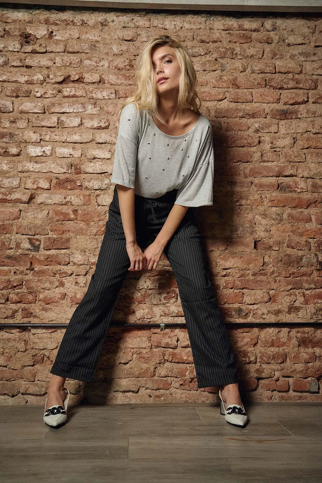 PANTALÓN RADÓN NEGRO TIZADO