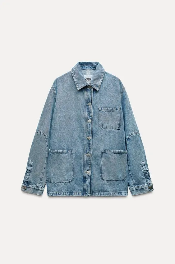CAZADORA OVERSIZE DENIM TRF