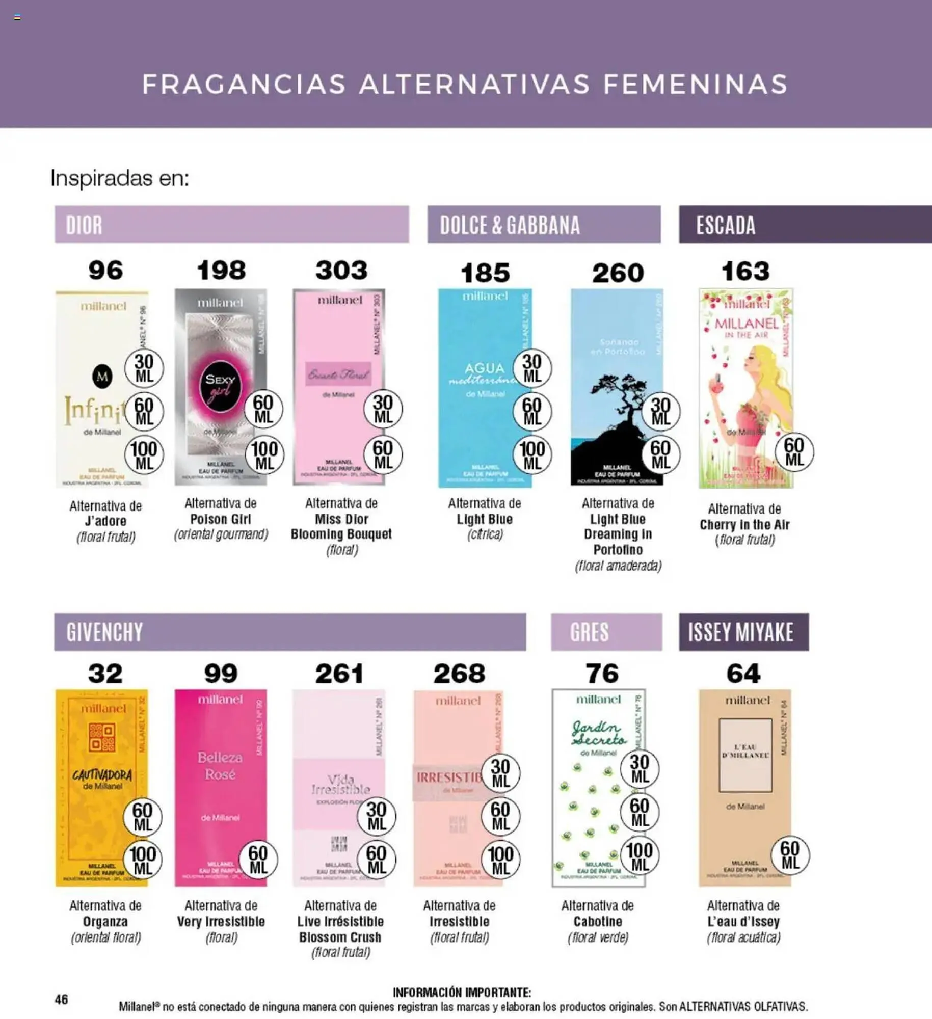 Ofertas de Catálogo Millanel Cosmética 21 de julio al 18 de agosto 2025 - Página 46 del catálogo