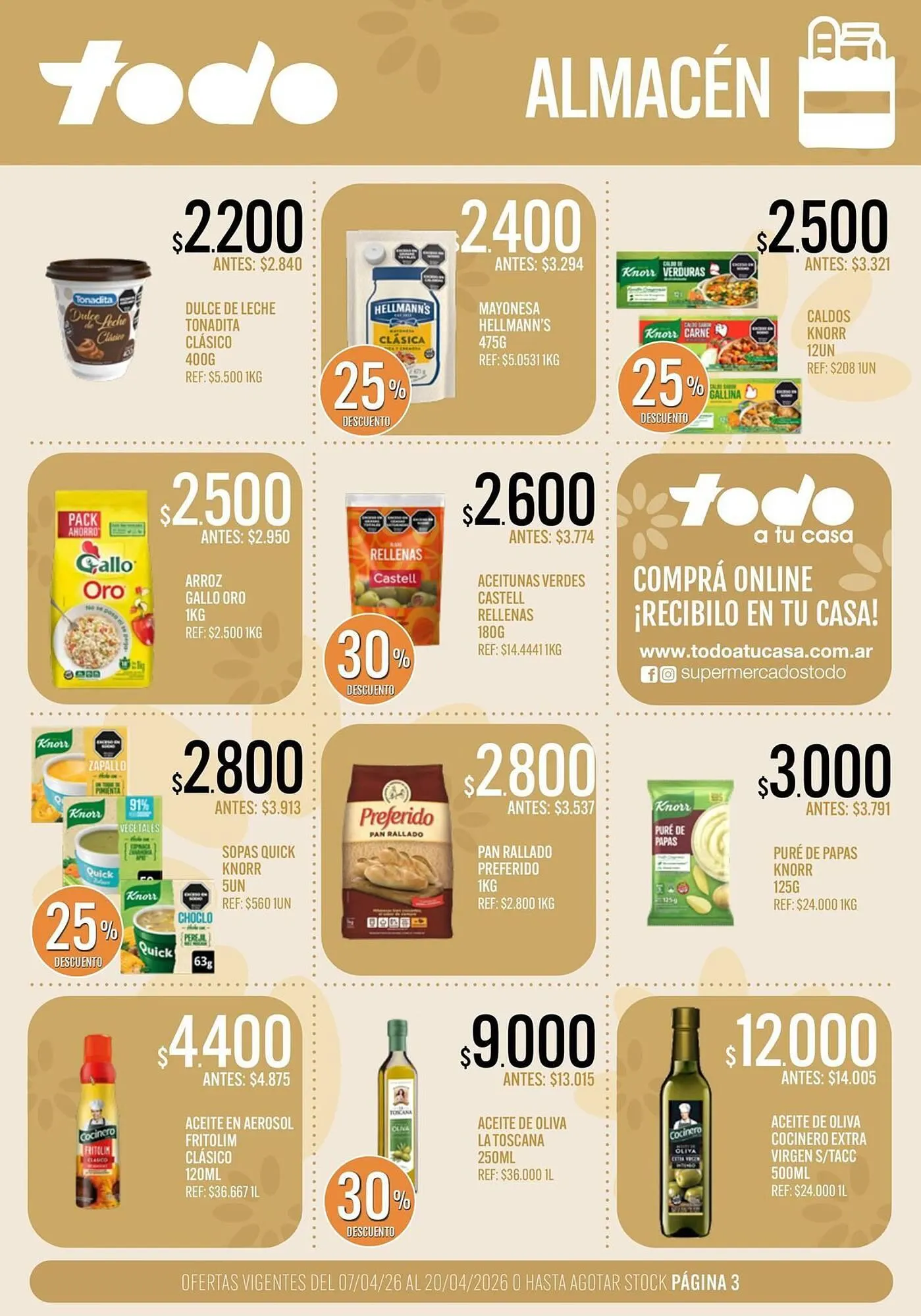 Ofertas de Catálogo Supermercados Todo 7 de abril al 20 de abril 2026 - Página 3 del catálogo