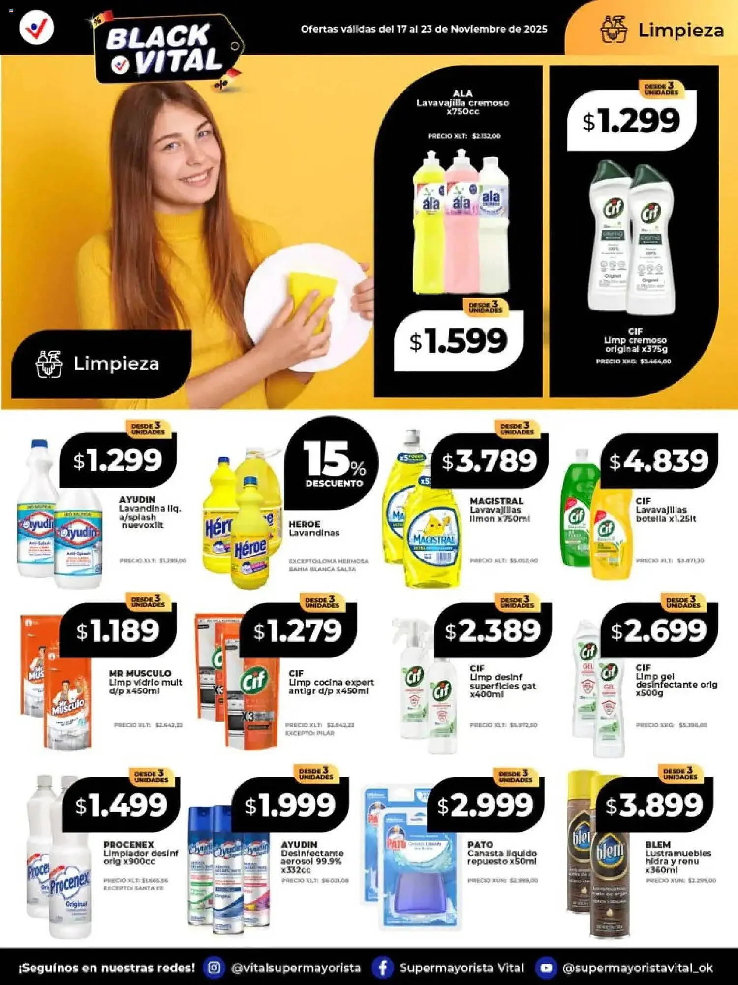 Ofertas de Catálogo Supermayorista Vital 17 de noviembre al 23 de noviembre 2025 - Página 7 del catálogo