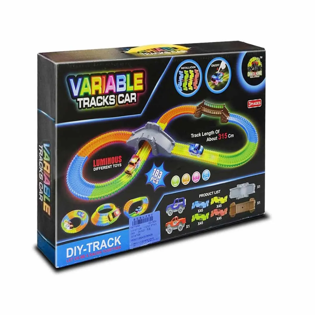 Pista De Autos Luminosos 183 Piezas