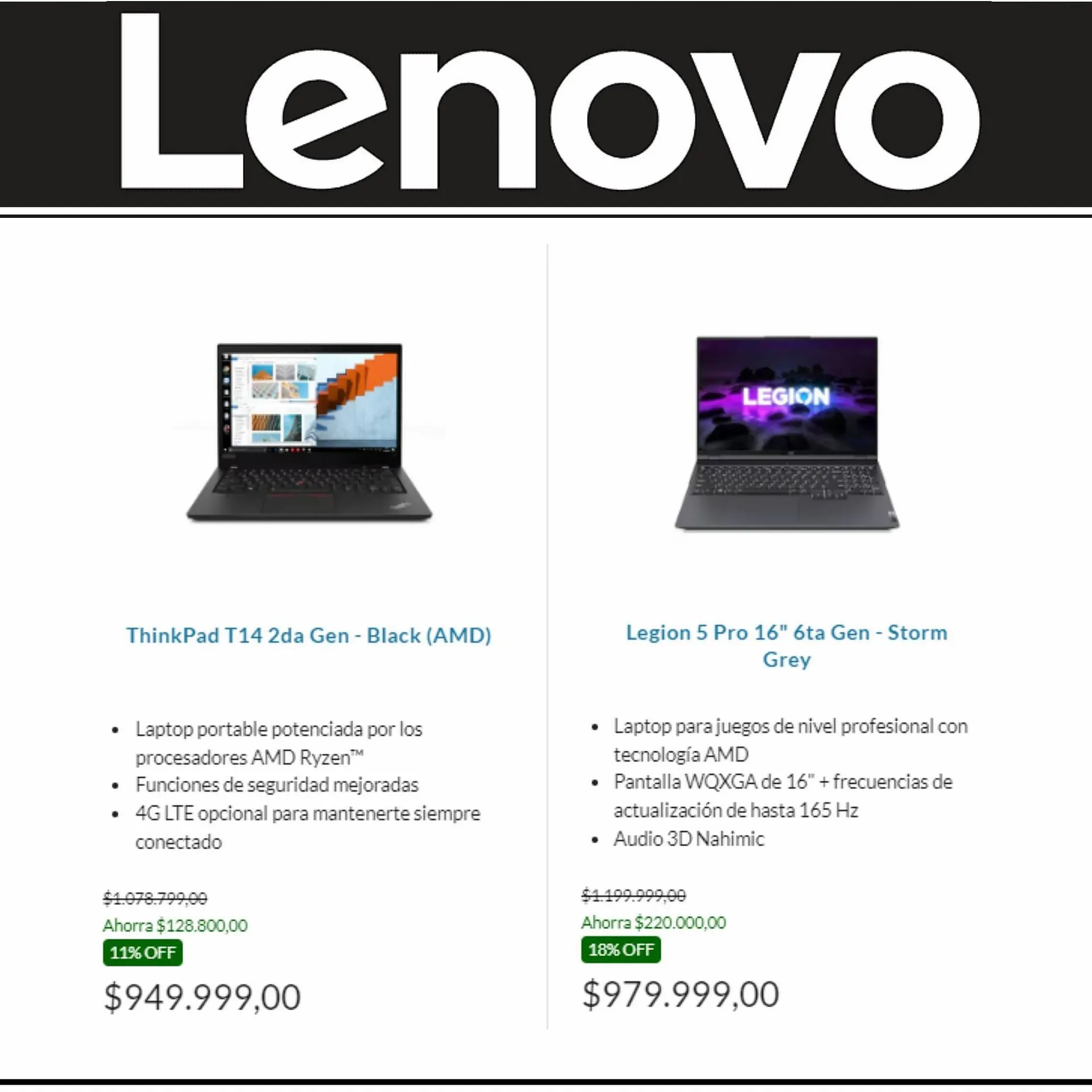 Ofertas de Catálogo Lenovo 11 de septiembre al 30 de septiembre 2023 - Página 10 del catálogo