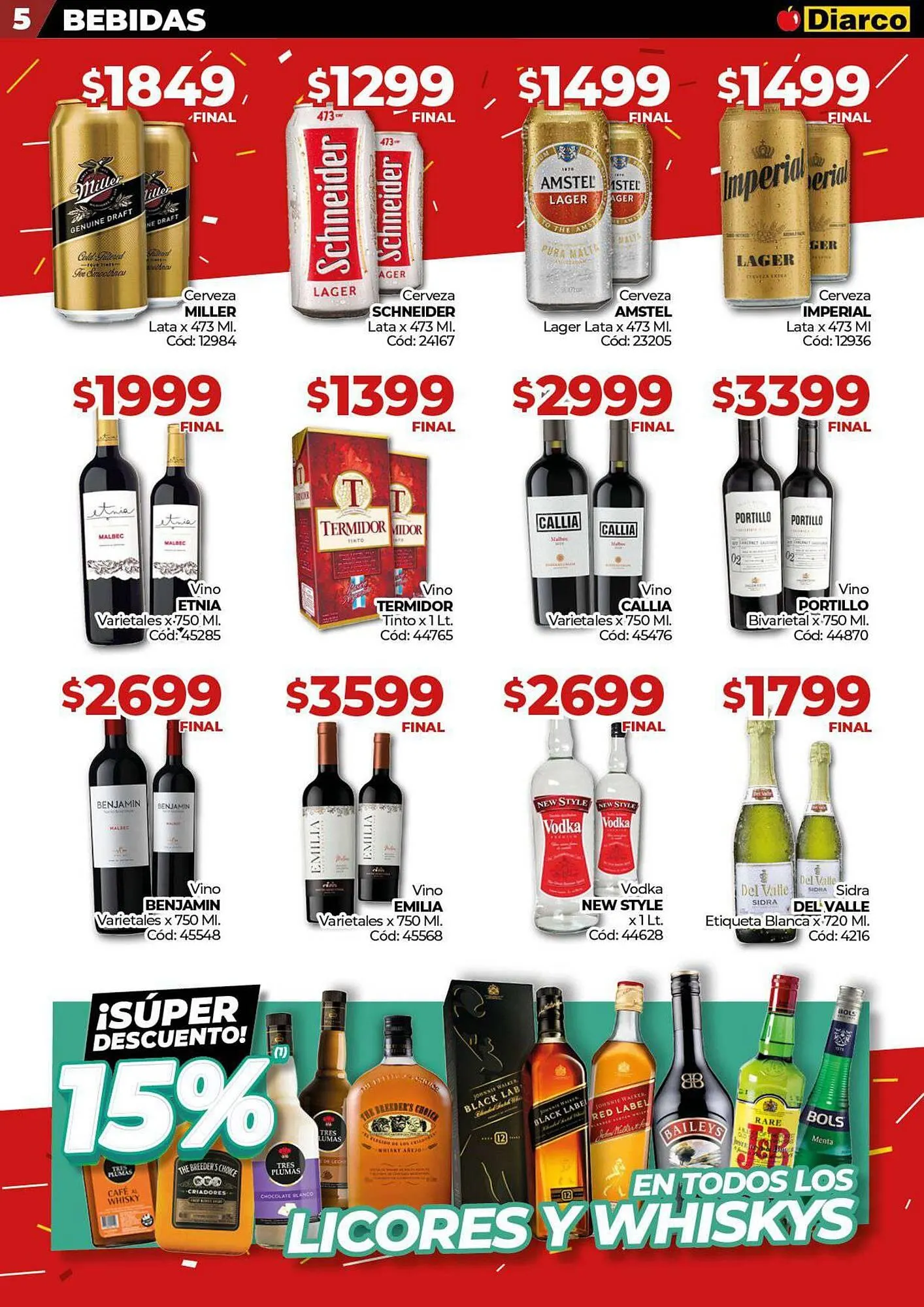 Ofertas de Catálogo Diarco 28 de octubre al 1 de noviembre 2024 - Página 6 del catálogo