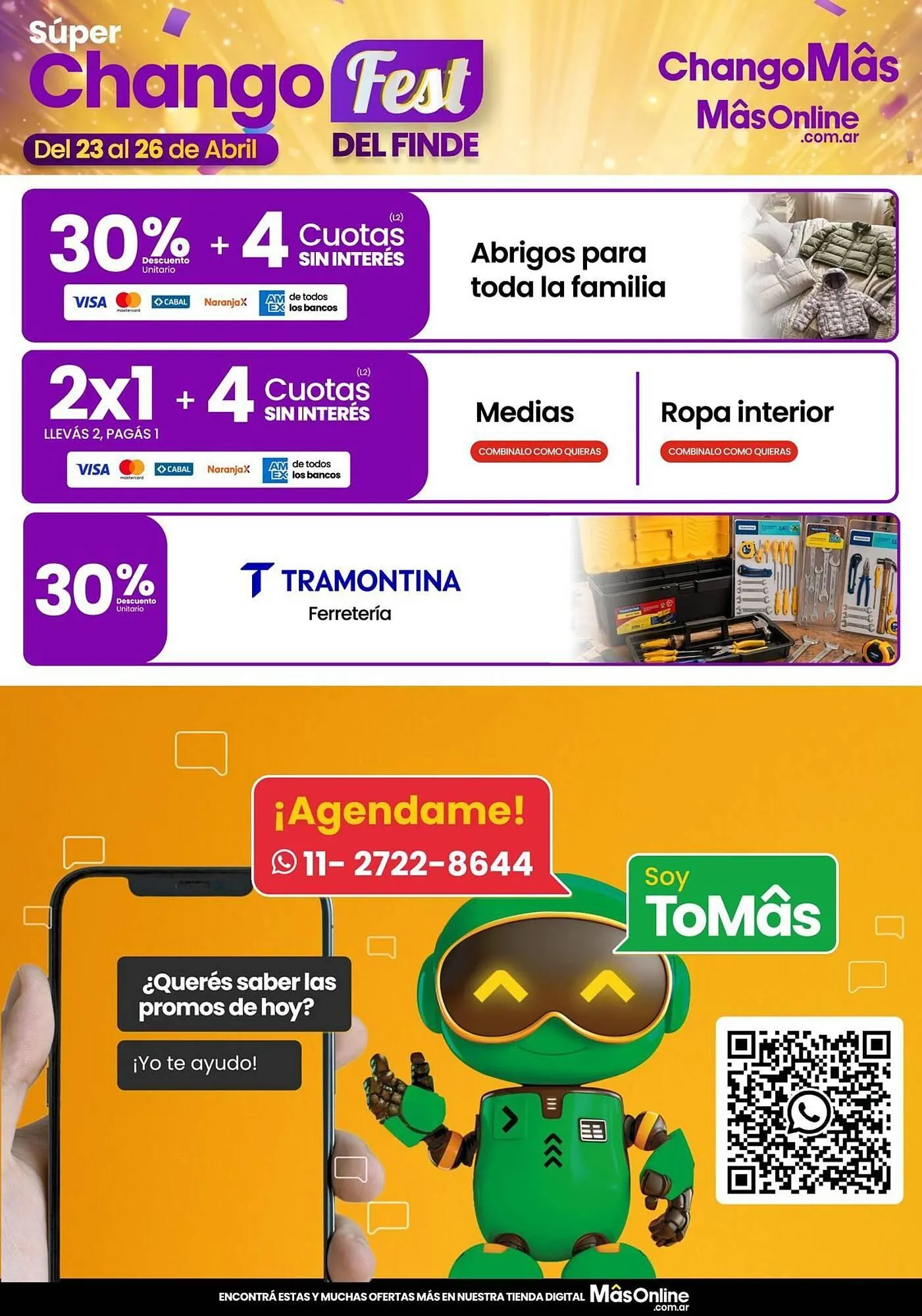 Ofertas de Catálogo Changomas 24 de abril al 26 de abril 2026 - Página 4 del catálogo