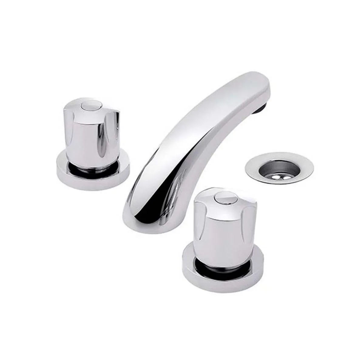 Grifería Lavatorio Bimando Cromado Pampa FV