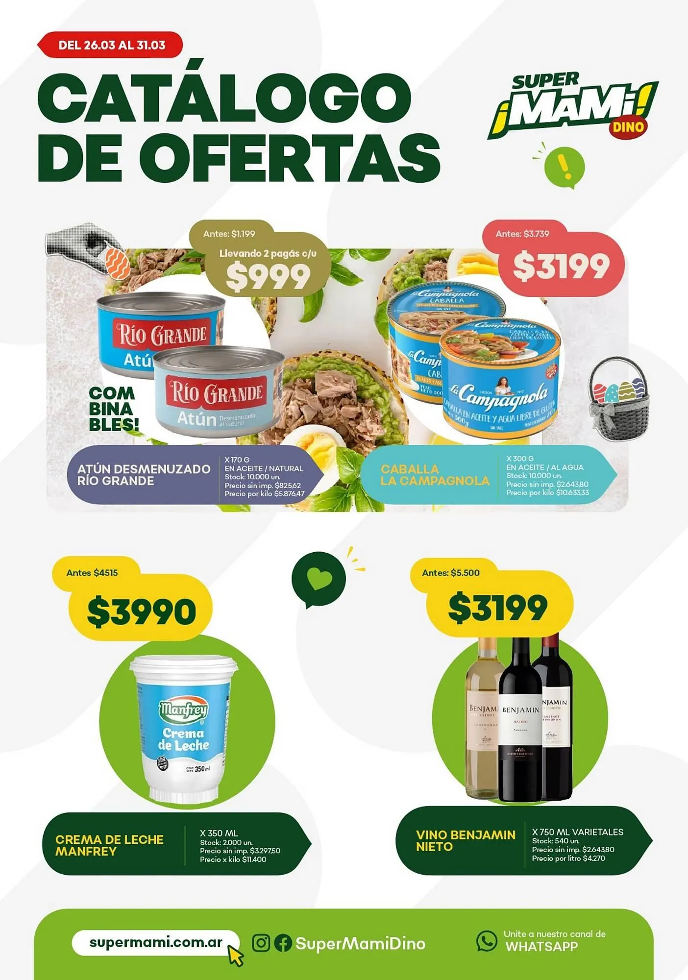 Ofertas de Catálogo Super MAMI 25 de marzo al 31 de marzo 2026 - Página 1 del catálogo