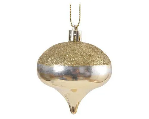 Colgante de árbol Rombo Medio Cotidiana dorado 6 cm