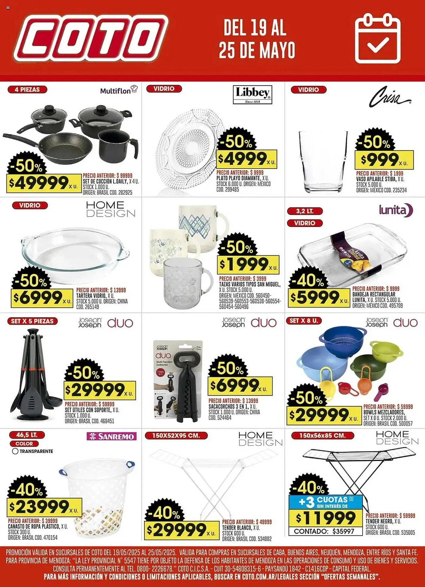 Ofertas de Catálogo Coto 19 de mayo al 25 de mayo 2025 - Página 1 del catálogo
