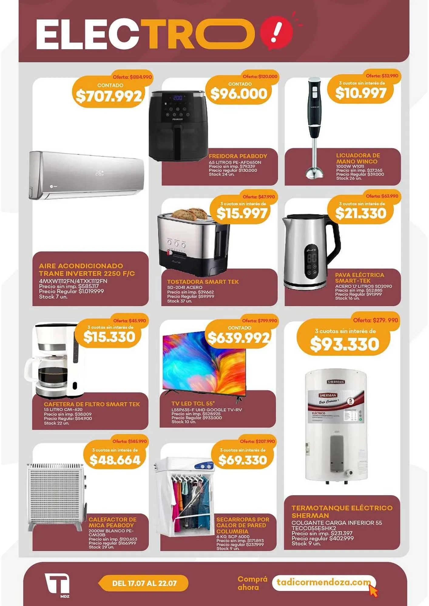 Ofertas de Catálogo Supermercados Tadicor 17 de julio al 22 de julio 2025 - Página 3 del catálogo