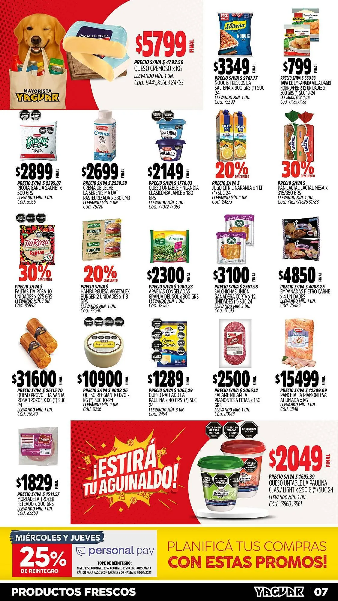 Ofertas de Catálogo Supermercados Yaguar 23 de junio al 30 de junio 2025 - Página 7 del catálogo
