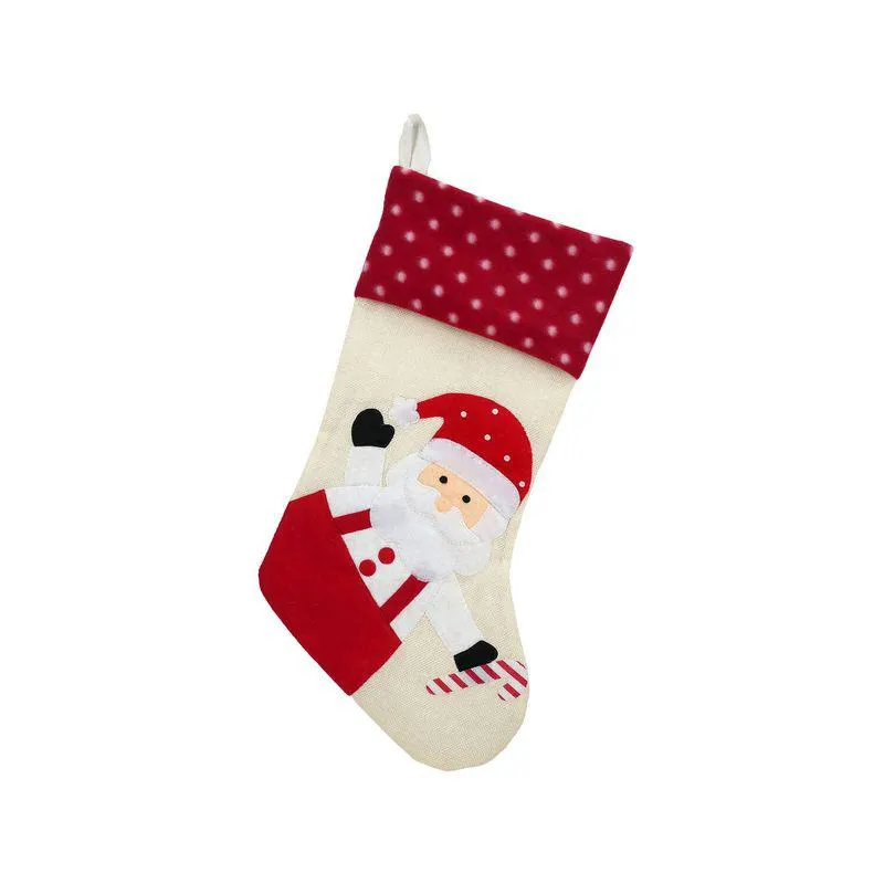 Bota de navidad Candy Cotidiana beige