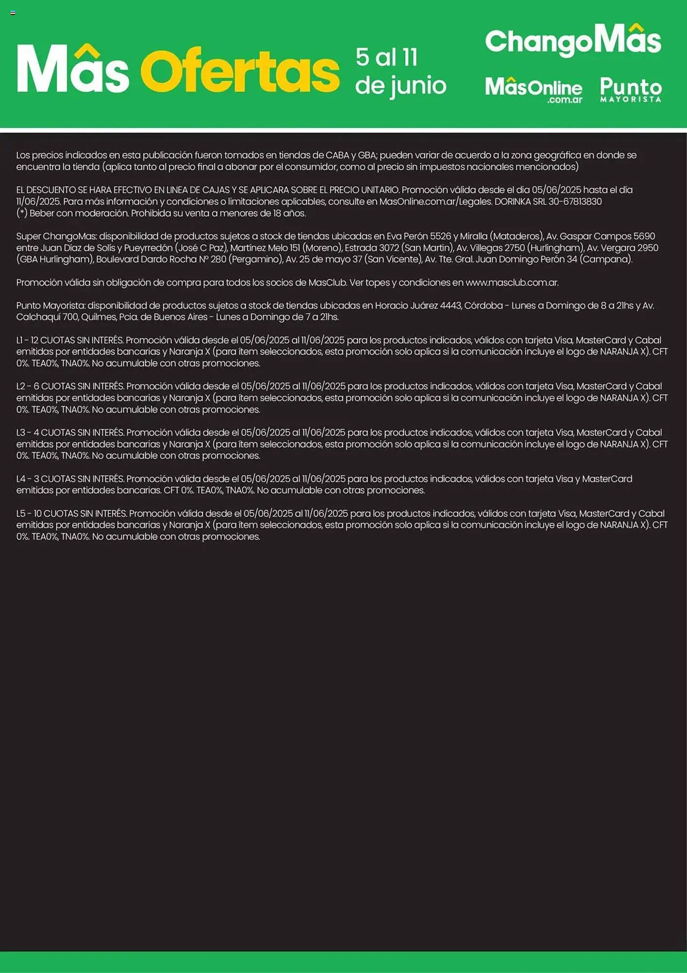 Ofertas de Catálogo Changomas 5 de junio al 12 de junio 2025 - Página 18 del catálogo