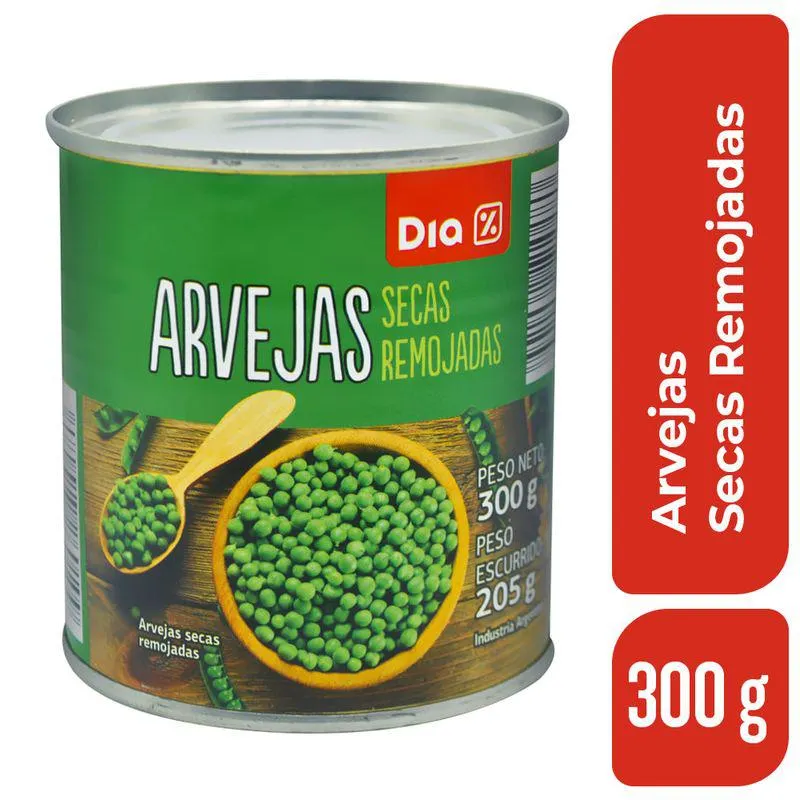Arvejas secas remojadas DIA 300 Gr.