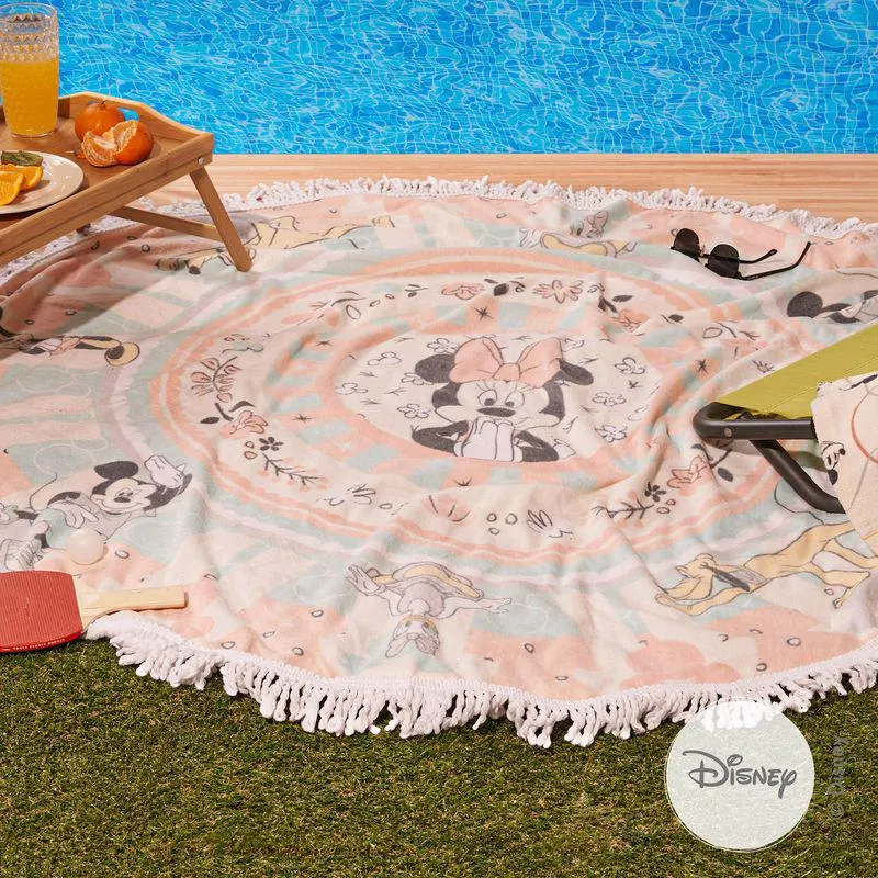 Toallón Redondo Team Yoga Minnie